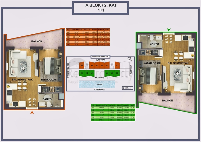 Investment project in Altynova - Antalya microdistrict 