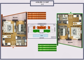 Investment project in Altynova - Antalya microdistrict 