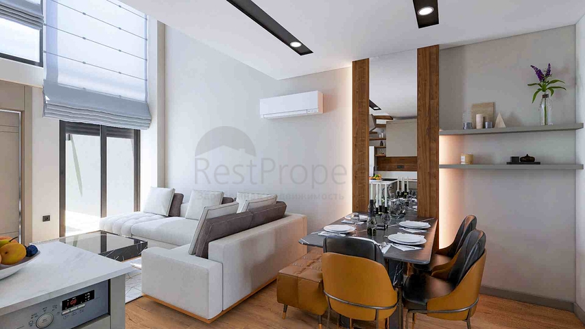 Investment project of a villa in a residential complex, Altynova - Antalya microdistrict 