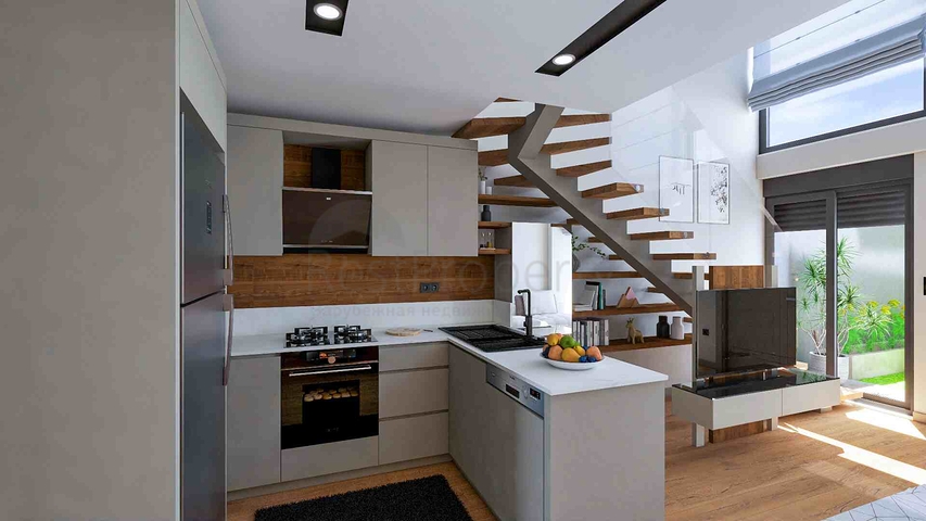 Investment project of a villa in a residential complex, Altynova - Antalya microdistrict 