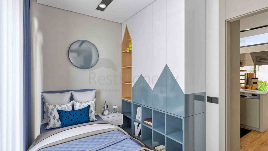 Investment project of a villa in a residential complex, Altynova - Antalya microdistrict 