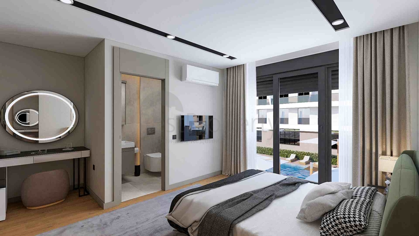 Investment project of a villa in a residential complex, Altynova - Antalya microdistrict 