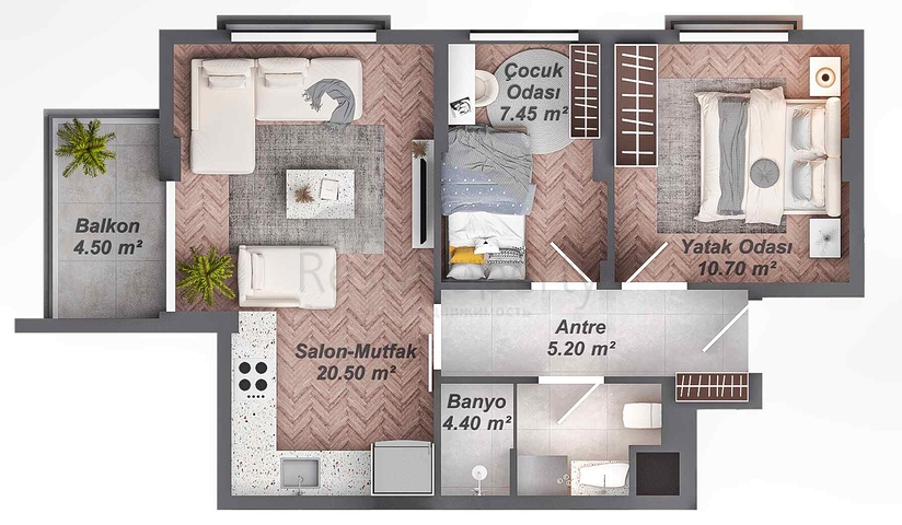 Investment project in Kepez - Antalya area 