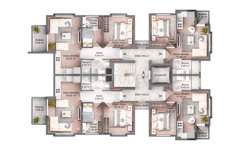 Investment project in Kepez - Antalya area 