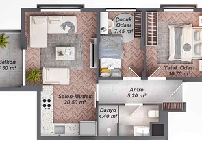 Investment project in Kepez - Antalya area 