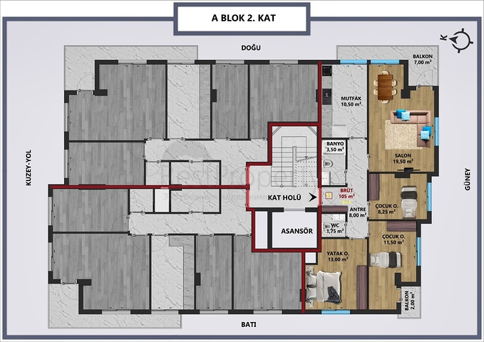 Investment project in Antalya city center 
