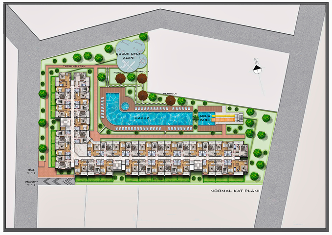 An investment project in the Persimmon - Antalya microdistrict 
