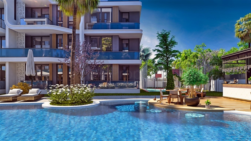 1+1 apartment in Altyntas - Antalya area 