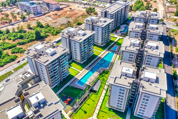 A 3+1 apartment in the Siteler Antalya neighborhood 