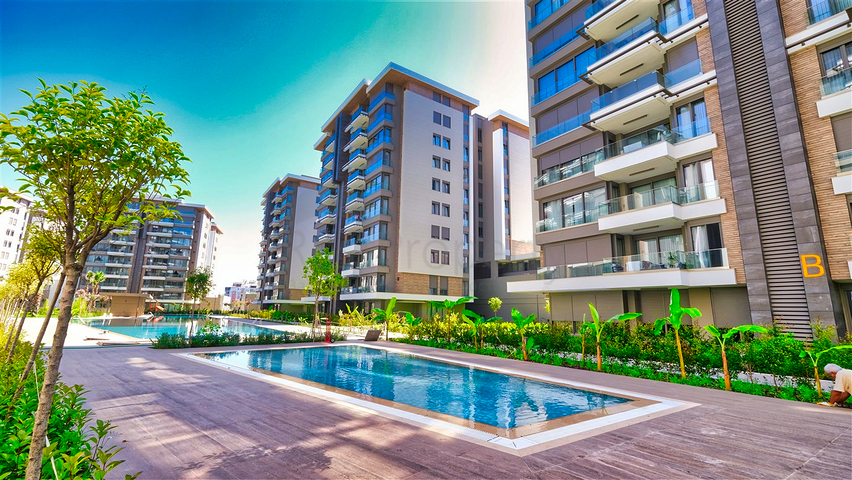 A 3+1 apartment in the Siteler Antalya neighborhood 