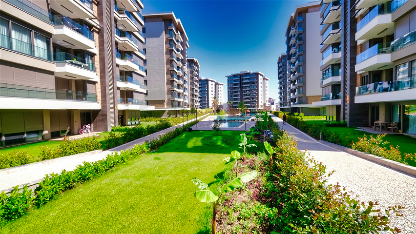 A 3+1 apartment in the Siteler Antalya neighborhood 