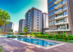 A 3+1 apartment in the Siteler Antalya neighborhood 