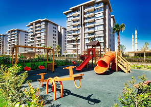 A 3+1 apartment in the Siteler Antalya neighborhood 