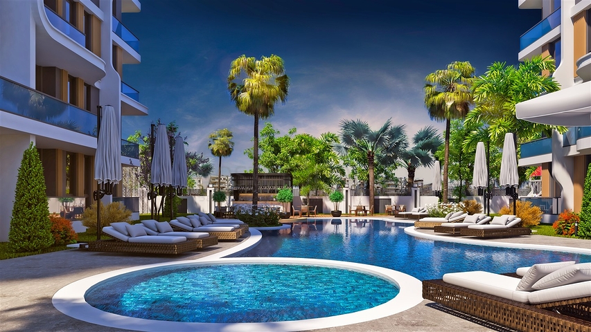 1+1 apartment in Altyntas - Antalya area 