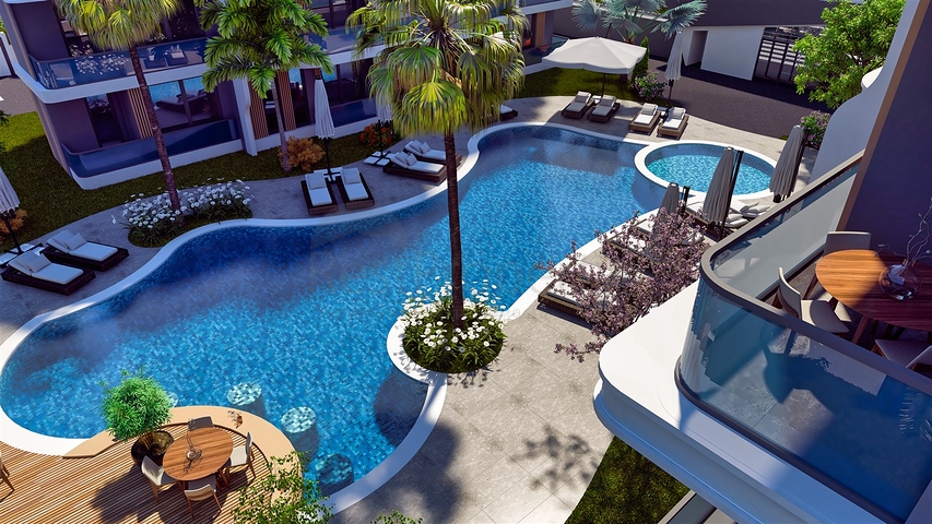 1+1 apartment in Altyntas - Antalya area 