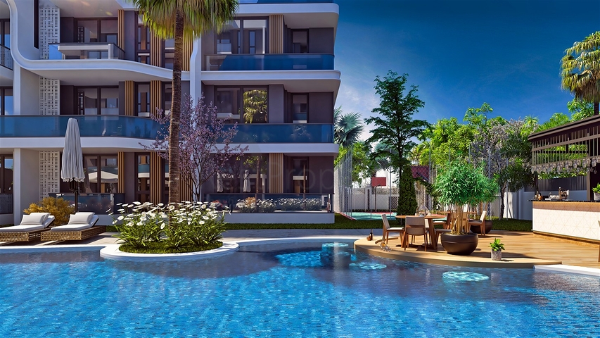 1+1 apartment in Altyntas - Antalya area 