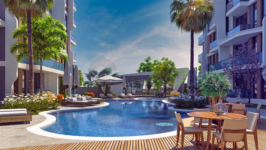 1+1 apartment in Altyntas - Antalya area 