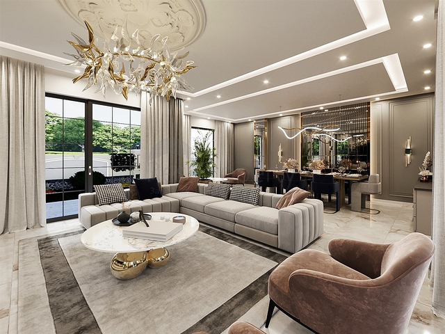 5+1 villa in Doshemealti - Antalya area 