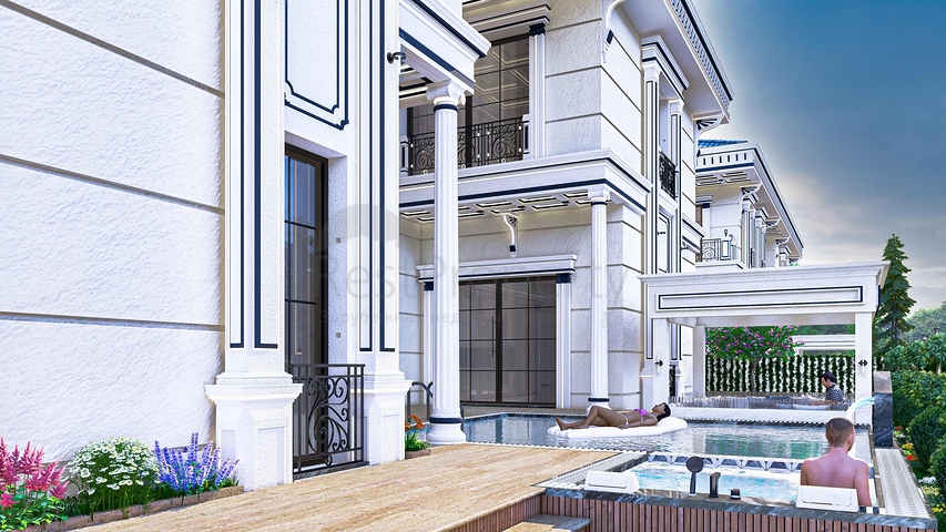 5+1 villa in Doshemealti - Antalya area 