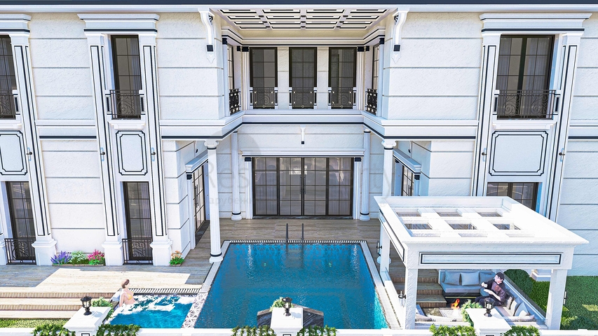 5+1 villa in Doshemealti - Antalya area 
