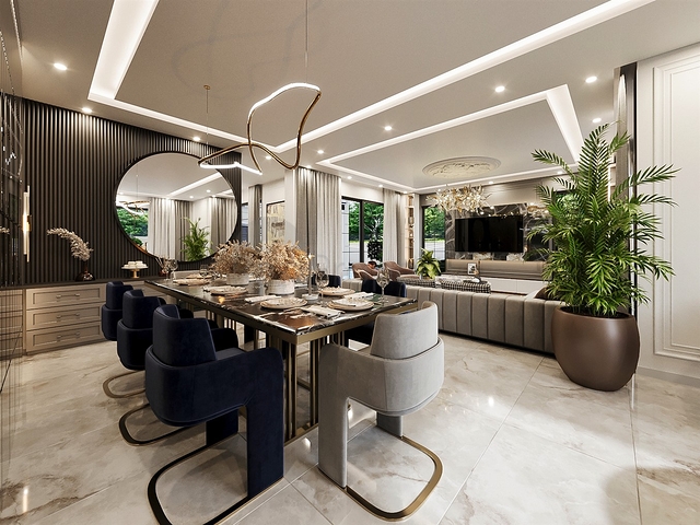 5+1 villa in Doshemealti - Antalya area 