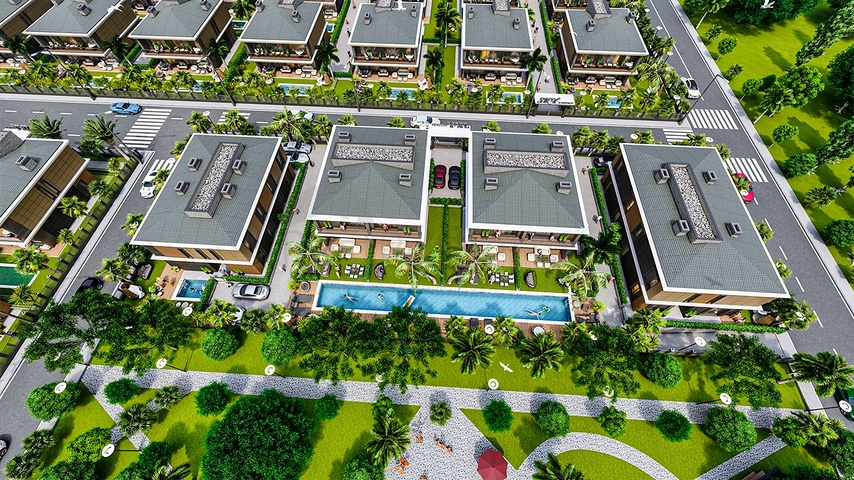 Villa investment project in Ermenek Antalya neighborhood 