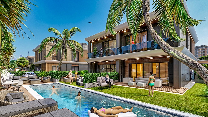 Villa investment project in Ermenek Antalya neighborhood 