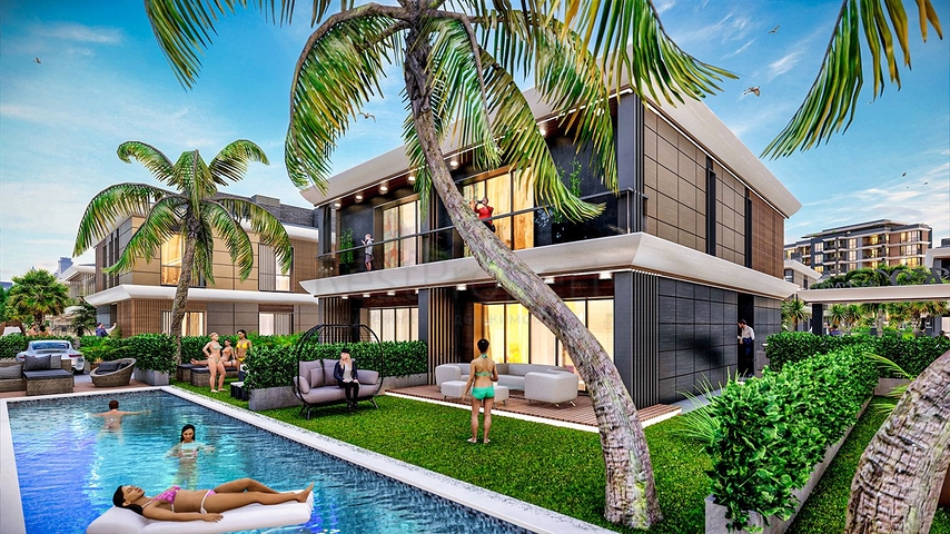 Villa investment project in Ermenek Antalya neighborhood 