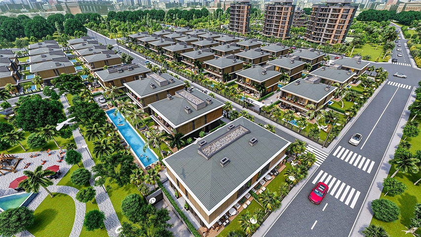 Villa investment project in Ermenek Antalya neighborhood 