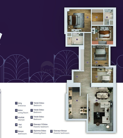 4+1 apartment in Doshemealti - Antalya area 