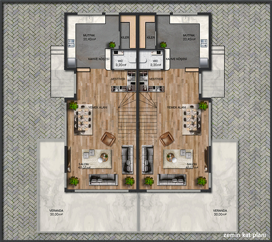 4+1 villa in Altinkale - Antalya neighborhood 