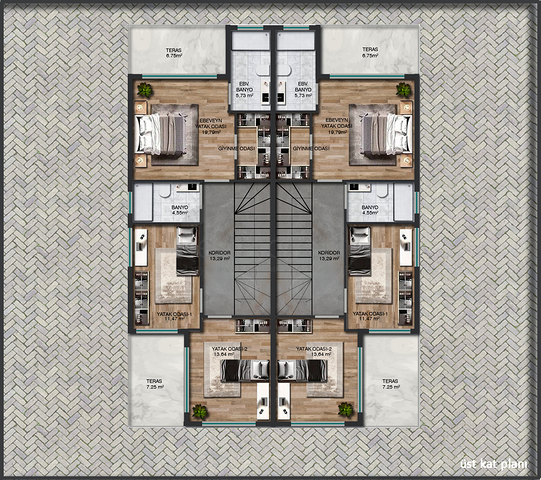 4+1 villa in Altinkale - Antalya neighborhood 