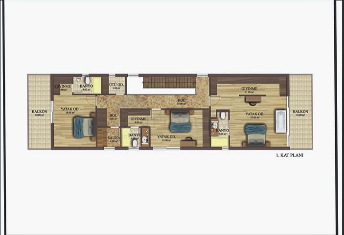 5+1 villas in Doshemealti - Antalya area 