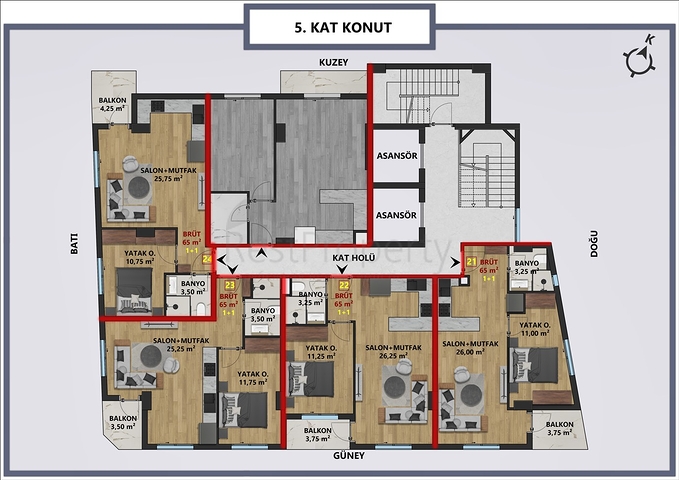 Investment project in Antalya city center  Investment project in Antalya city center
