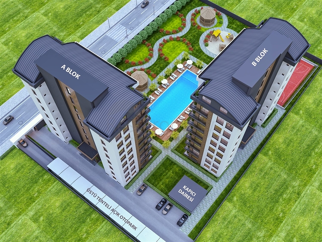 1+1 ,2+1 and 3+1 apartments in Ermenek - Antalya residential area 