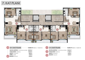 1+1 ,2+1 and 3+1 apartments in Ermenek - Antalya residential area 