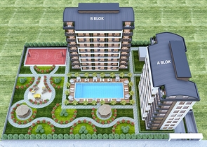 1+1 ,2+1 and 3+1 apartments in Ermenek - Antalya residential area 
