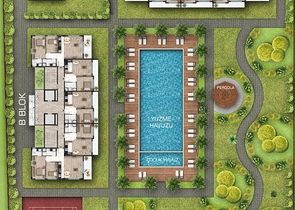 1+1 ,2+1 and 3+1 apartments in Ermenek - Antalya residential area 