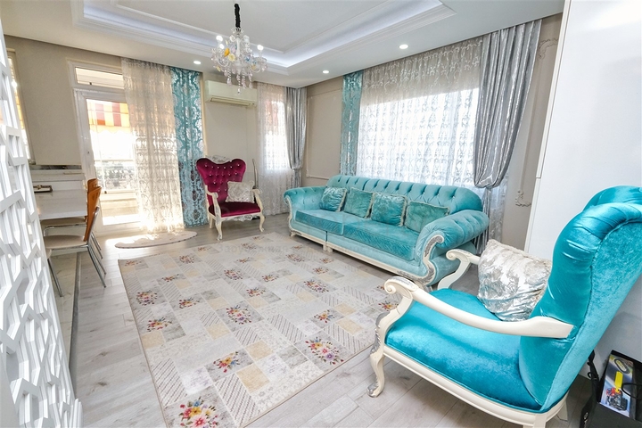 A 4+2 duplex apartment in the Siteler Antalya neighborhood 