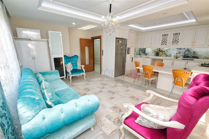 A 4+2 duplex apartment in the Siteler Antalya neighborhood 