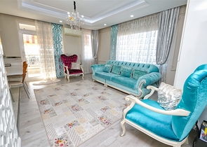 A 4+2 duplex apartment in the Siteler Antalya neighborhood 