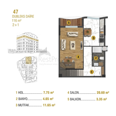 An investment project in the Sinan - Antalya microdistrict