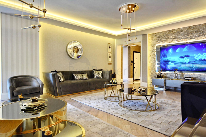 3+1 apartment in the residential district of Bakhcheli Evleri - Antalya 