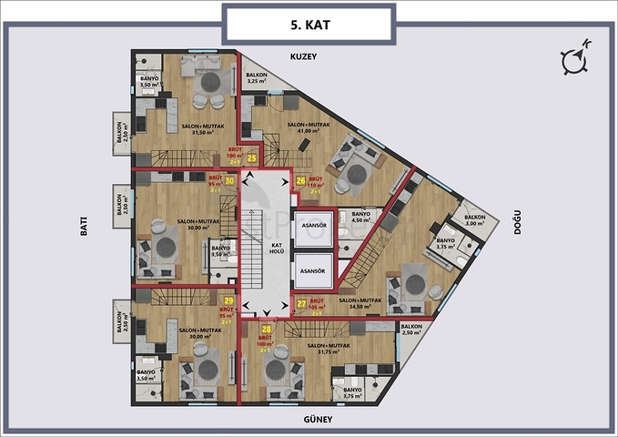 Investment project in Antalya city center 