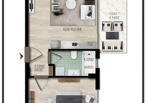 New Investment Apartments Near Sea in Liman, Konyaaltı