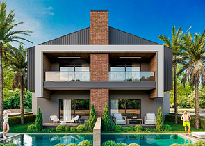 Villas in a 4+1 complex in the Doshemealti - Antalya area 