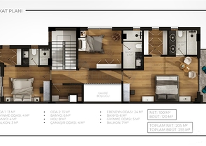 Villas in a 4+1 complex in the Doshemealti - Antalya area 