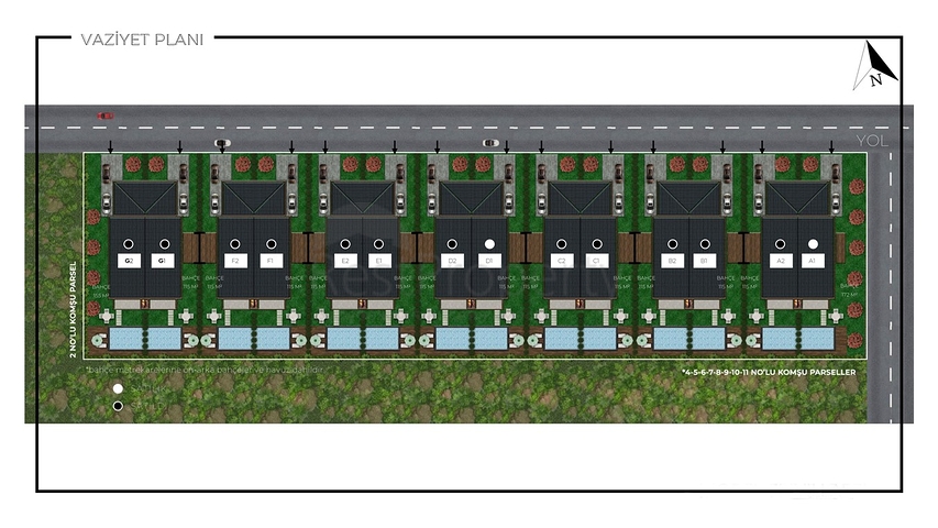 4+1 villas in Doshemealti - Antalya area 