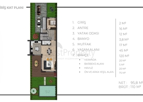 4+1 villas in Doshemealti - Antalya area 