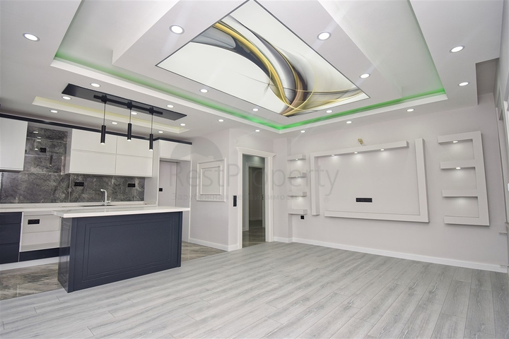 A 3+1 apartment in the Kyzyltoprak - Antalya neighborhood 